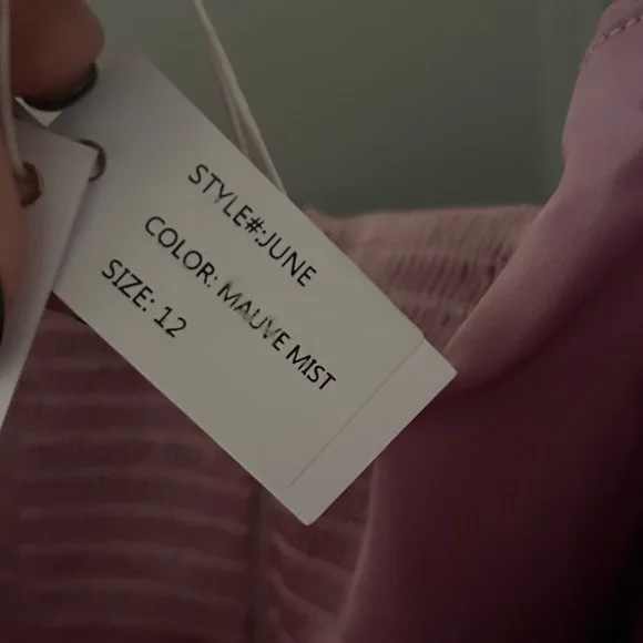 NWT V. Chapman June Maxi Dress Gown Mauve Mist - Picture 7 of 7